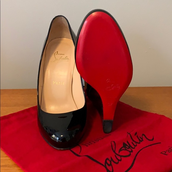 Christian Louboutin RonRon Wedges (blk, sz 37) - Picture 10 of 10